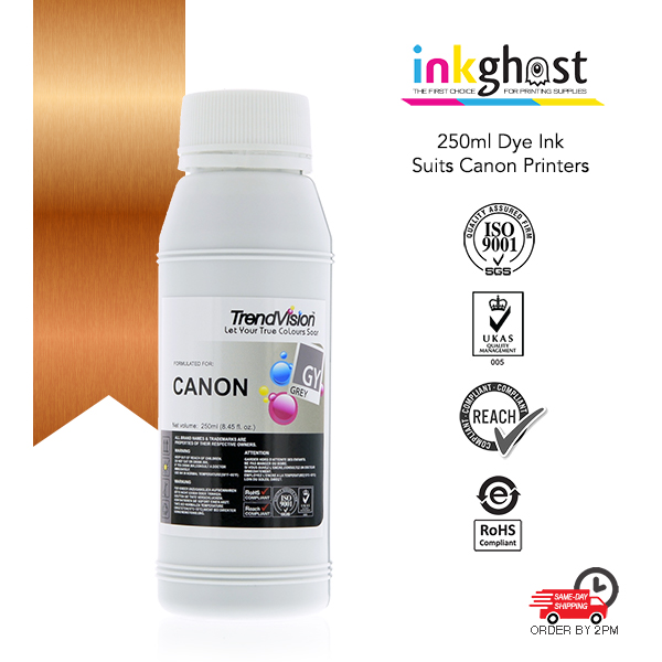 Trendvision Grey Dye refill ink for canon printers CLI651